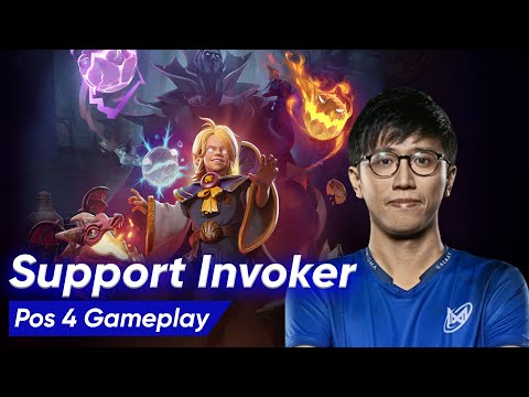 INVOKER SUPPORT POS 4 by MERACLE | Dota 2 SEA Pro Gameplay