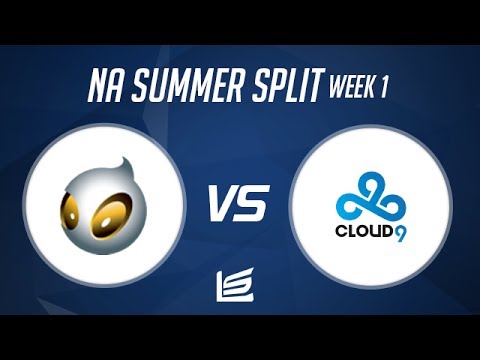 NA LCS 2014 Summer W1D2: Dignitas vs Cloud 9 Highlights