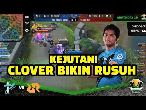 CLOVER BIKIN RUSUH SANG RAJA! MLBB THE PRIME VS RRQ - TBOF IESPL