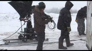 Репортаж со съемок сериала "Небо в огне"