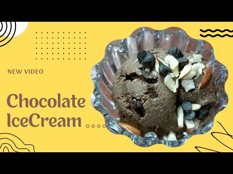 Healthy Chocolate Ice-Cream | No Sugar No Cream Healthy & tasty Ice-Cream | Manjusha's Kitchen