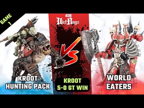 Tau Kroot Hunting Pack vs World Eaters GT Win Game 1 |  Competitive | Warhammer 40k Battle Report