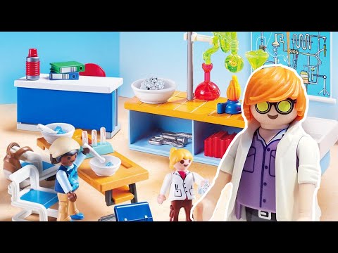 Unboxing Playmobil Chemieuntericht  9456