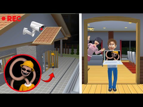 CCTV Yuta Mio Melihat Penampakan Hantu Leher Panjang Di Depan Rumah Nya Sakura School Simulator