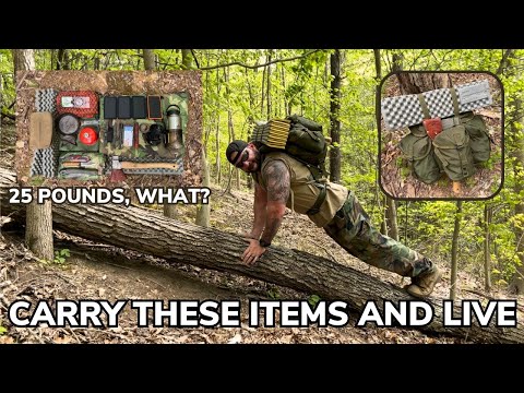 Solo Overnight Using an Ultralight 25 Pound Bushcraft Gear Loadout in the Woods
