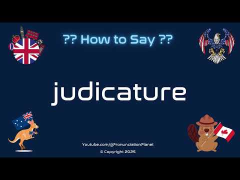 ⚖️ 📚 How to Pronounce judicature? (CORRECTLY) | Pronunciation Planet