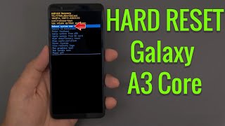 Hard Reset Samsung Galaxy A3 Core  | Factory Reset Remove Pattern/Lock/Password (How to Guide)