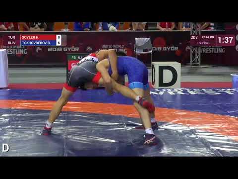1/2 FS - 62 kg: H. SOYLER (TUR) v. B. TSKHOVREBOV (RUS)