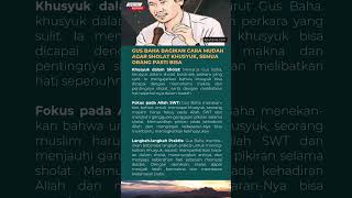 Download lagu Gus Baha Bagikan Cara Mudah agar Sholat Khusyuk, Semua Orang Pasti Bisa #gusbaha mp3