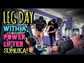 POWERLIFTER, SUMUKA VS BODYBUILDING LEG DAY!