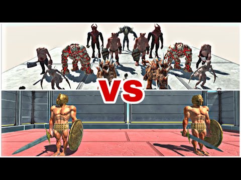 Infernals Championship VS Achilles Group - Animal Revolt Battle Simulator