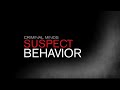 CRIMINAL MINDS SUSPECT BEHAVIOR End Credits