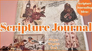 SCRIPTURE JOURNAL | SCRIPTURE JOURNALING IDEAS | WITH PRAYER REQUEST TUCK
