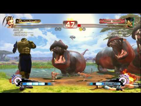 JUNZ_E1 [Ibuki] Vs JohnryHenson [M.Bison] SSF4 AE Online Ranked Matches - PSN