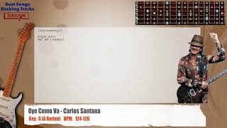 Download lagu 🎸 Oye Como Va - Carlos Santana Guitar Backing Track with chords and lyrics mp3