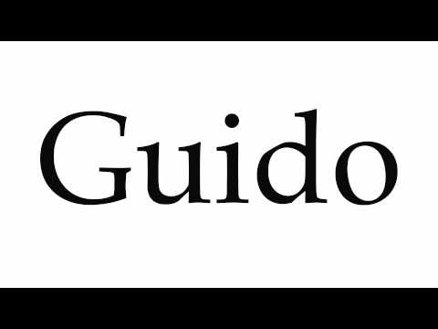 How to Pronounce Guido