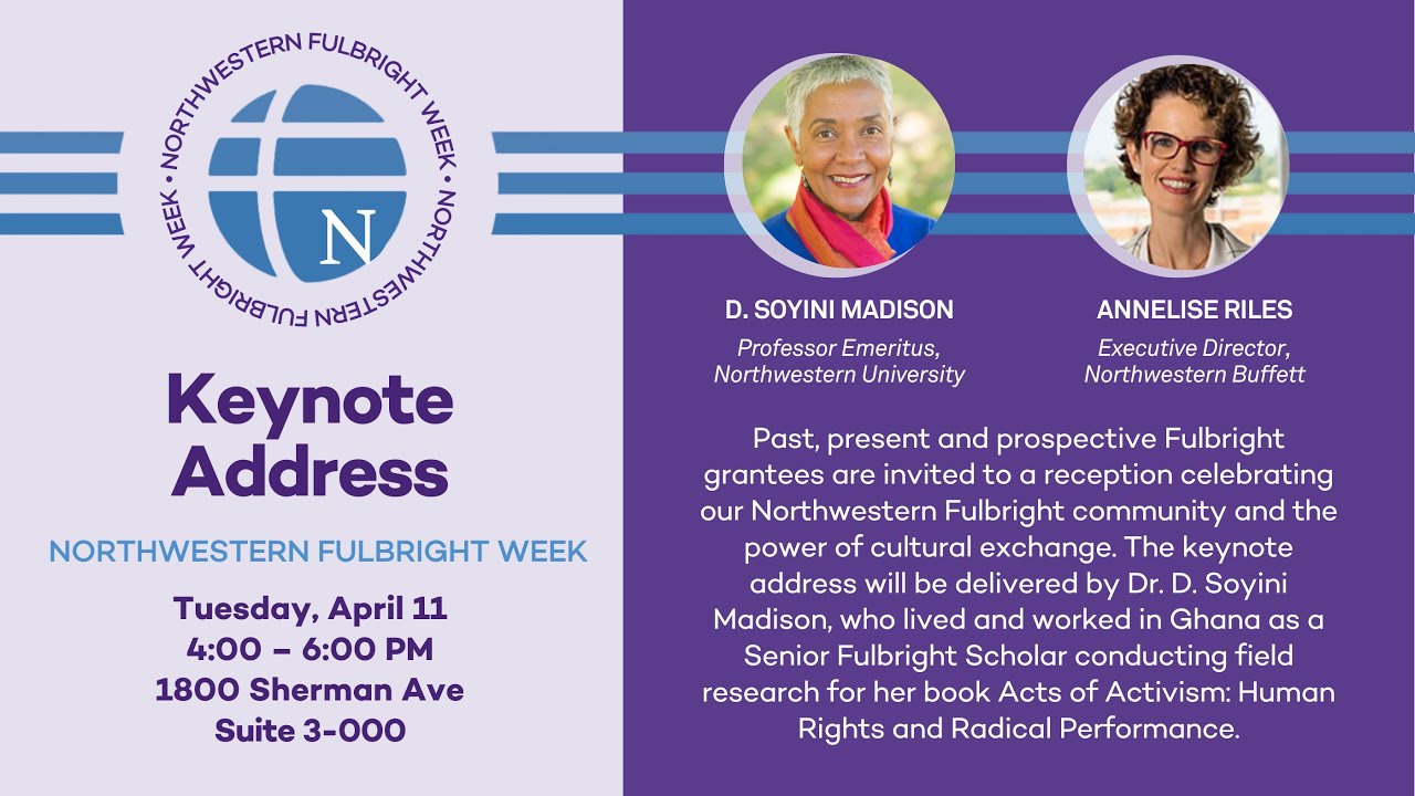 Northwestern Fulbright Week 2023 Keynote Address
