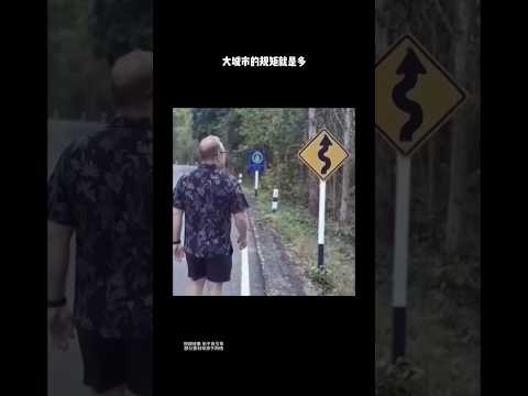 当路标遇上它真正的用法 #搞笑 #名场面 #funny #搞笑视频