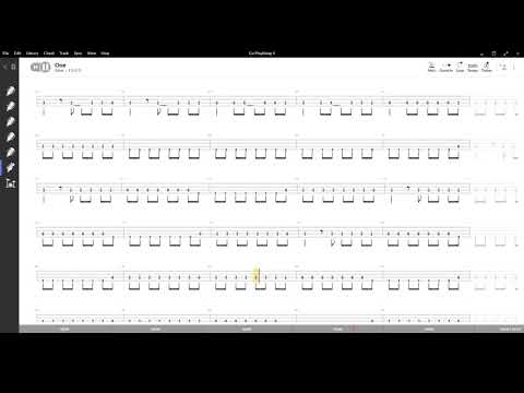 One ( U2 )  ,Tablatura e base Senza Basso - Backing bass track