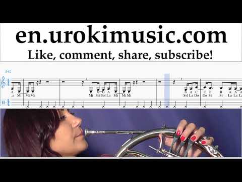 French Horn lessons Childish Gambino - Feels Like Summer Sheet Music Tutorial um-i352