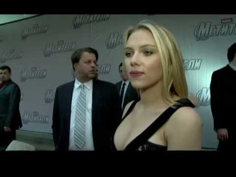 The Avengers: Moscow Premiere Scarlett Johansson Interview | ScreenSlam