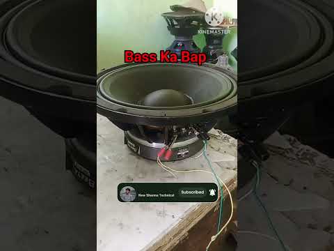18 Inch Speaker Bass 🔊🔊🔊 Bass Ka Bap 13 watt Full Bass #djbass #reels #trending #shorts