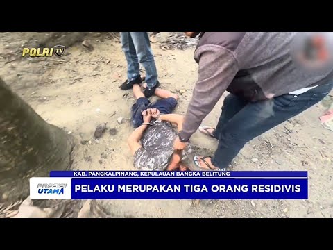 TIM BUSER GABUNGAN POLRES BANGKA DAN POLRESTA PANGKALPINANG AMANKAN PENCURI KAMBUHAN