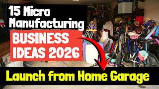 15 Micro-Manufacturing Units You Can Launch From a Home Garage in 2026