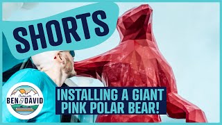 Installing a GIANT POLAR BEAR on a Cruise Ship