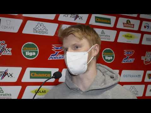 23. 3. 2021: Markus Korkiakoski po zápase HC RT TORAX Poruba 2011 – HC ZUBR Přerov (3:2 s.n.)