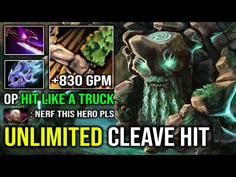 Nothing Can Withstand this Carry Tiny Cleave | WTF Hit Like a Truck Max Speed with Moon Shard Dota 2