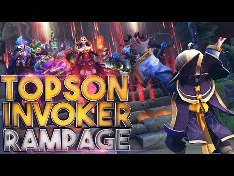 The Reason why people call him GODSON - Super EPIC Cataclysm Rampage by Topson Invoker - Dota 2