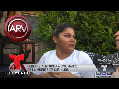 Desgarrador momento de madre al saber la muerte de sus hijos | Al Rojo Vivo | Telemundo