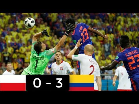 Poland vs Colombia 0 3 All Goals & Highlights (Crowd Stands) Fifa Worldcup 2018