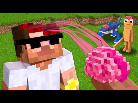Stealing YOUTUBER's BRAIN for brainrot in Minecraft!
