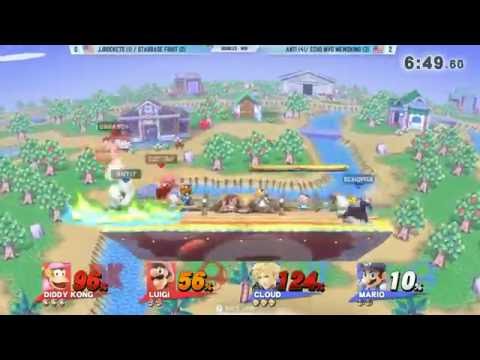 Shine 2016 Smash 4 Doubles - Echo MVG Mew2king & ANTi Vs. GGA | JJRockets & StarBasedFruit - SSB4 WS