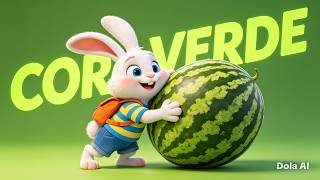 "A MELANCIA GIGANTE DO PIPO! 🍉✨ Aprenda a Cor Verde (Série Frutas)"