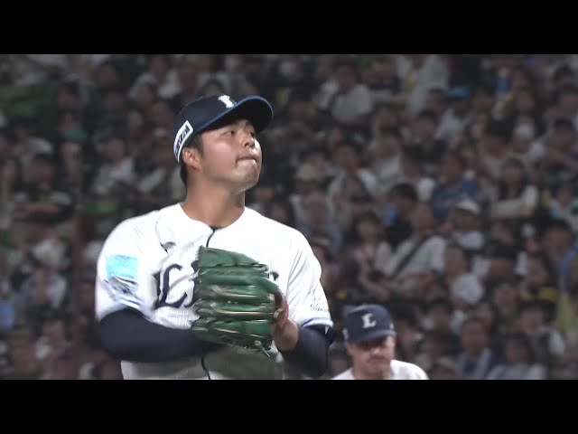 【8回表】3者連続三振!! ライオンズ・豆田泰志 ランナーを出すも後続をすべて三振で斬る!! 2025年9月27日 埼玉西武ライオンズ 対 福岡ソフトバンクホークス