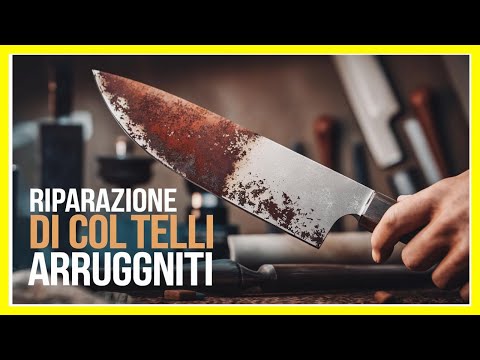 🔨Processo di Restauro Completo di un Coltello Arrugginito🔪