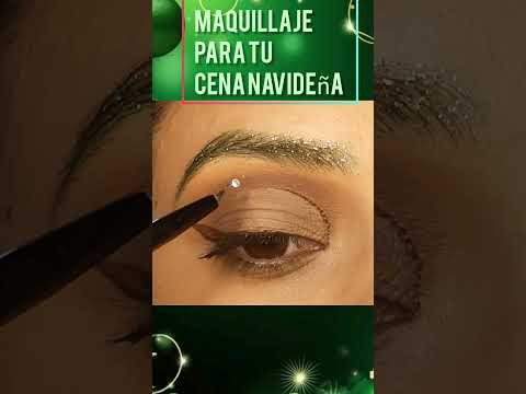 maquillaje bonito para tu cena navideña y te veas bella con tu vestidito café #maquillaje #makeup
