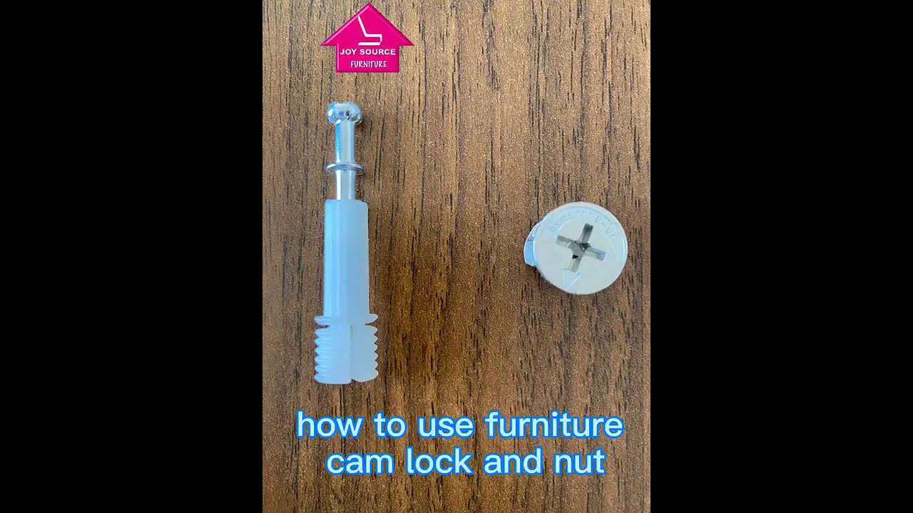 how to use furniture cam lock and nut