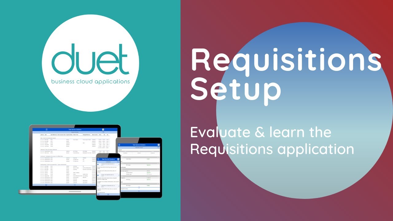 Duet Requisitions Setup