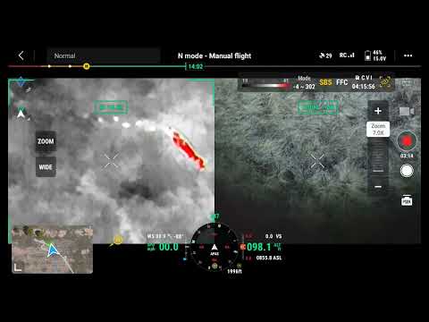 DJI Mavic 3 Thermal - first time testing out JZ T30 Spotlight - coyote and skunk