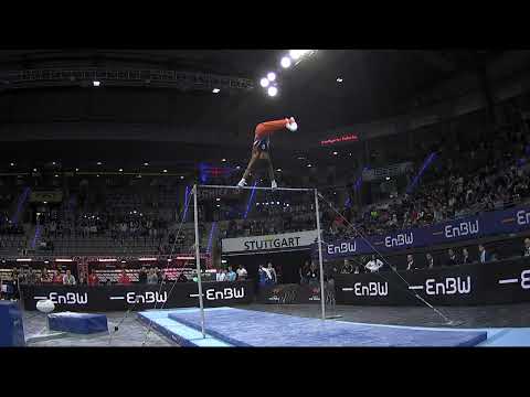 Reduan BOTTSE Niederlande Reck - EnBW DTB Pokal 2024 Junioren Team Challenge Männer Stuttgart Turnen