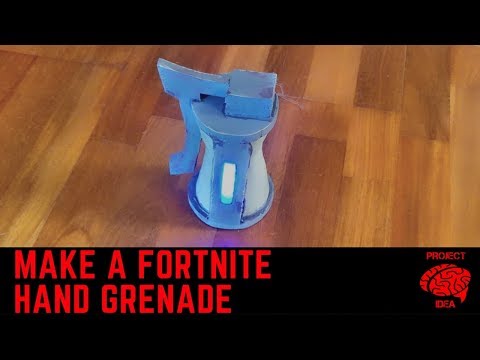 Make a fortnite hand grenade (real life battle royale)