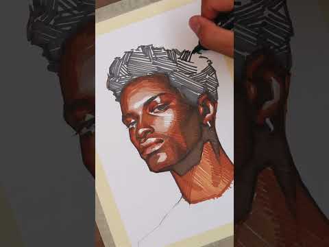 How I make Portraits with Alcohol Markers