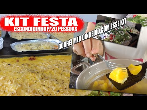 ESCONDIDINHO PARA 20 PESSOAS KIT FESTA - RECEITAS DA ROSA