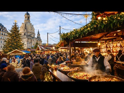I Found One of Germany’s Most Atmospheric Christmas Markets 🎄 Dresden 4K Walk