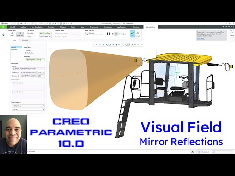 Creo Parametric 10.0 - Visual Field Analysis - Mirror Reflections