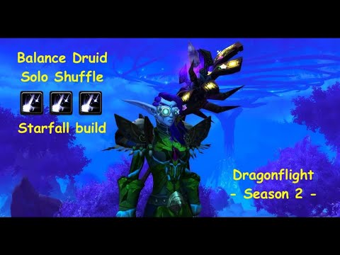 WoW Dragonflight Arena 10.1 PvP Boomkin (Solo Shuffle) - Balance Druid, Moonkin gameplay 08.07.23